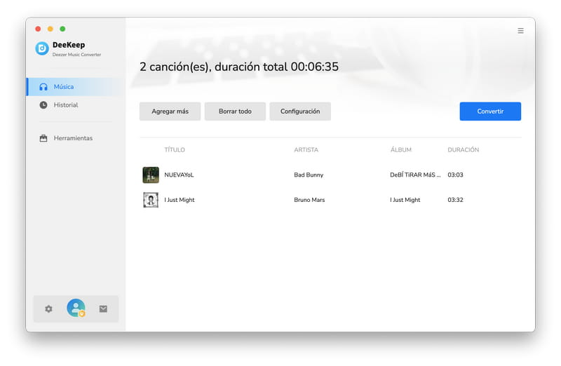 Convertir Deezer Music