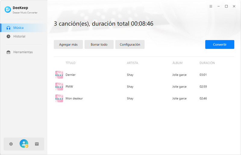 Convertir Deezer Music