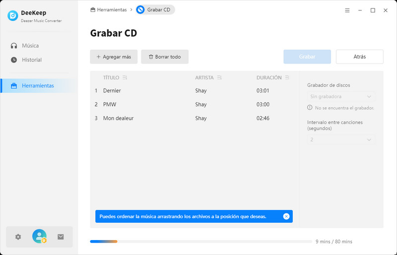 grabar CD