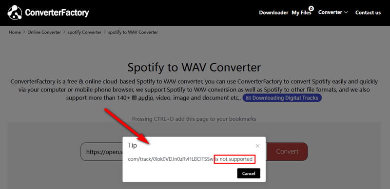 converterfactory spotify to wav converter