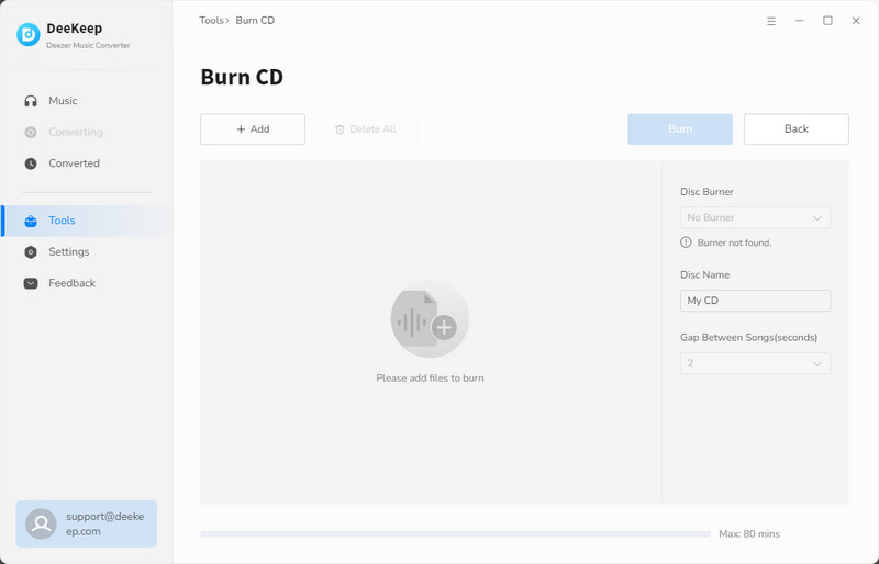 Burn CD