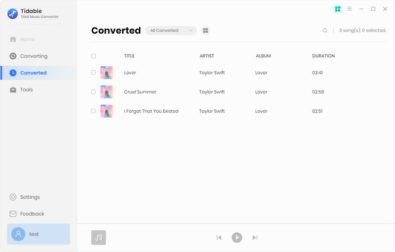 check downloaded songs