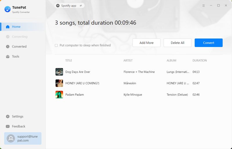 convert spotify pet playlist
