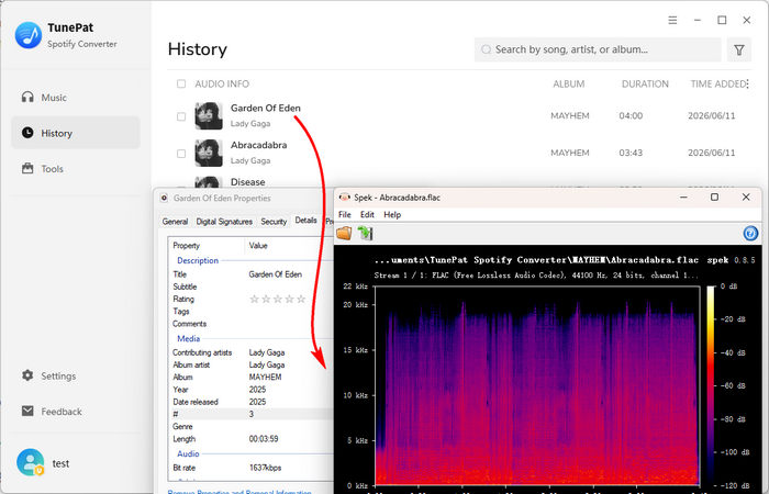 Check the Downloaded Spotify Music on Local Computer